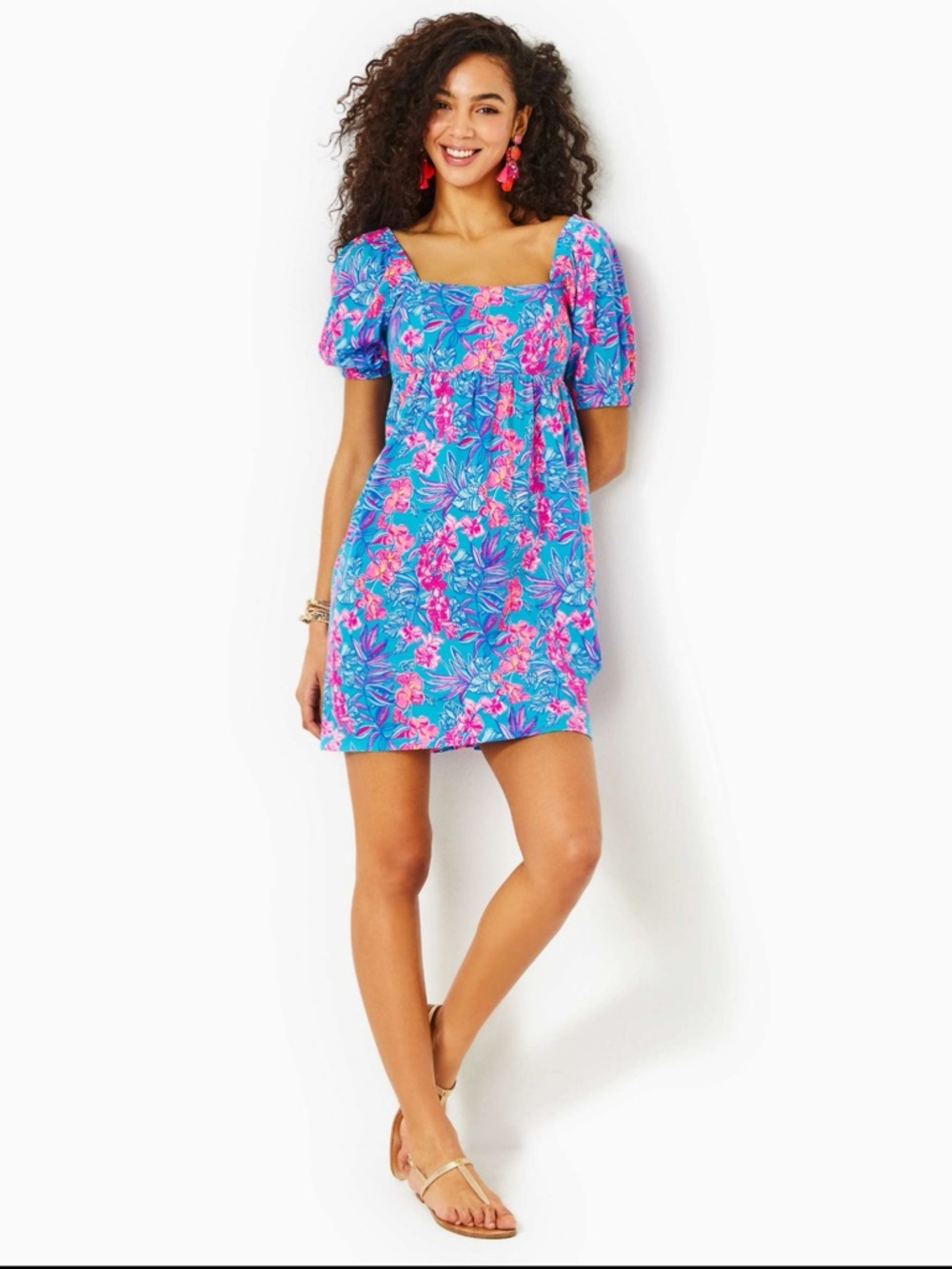Lilly Pulitzer Size 8 Orchid Oasis Delan Dress
